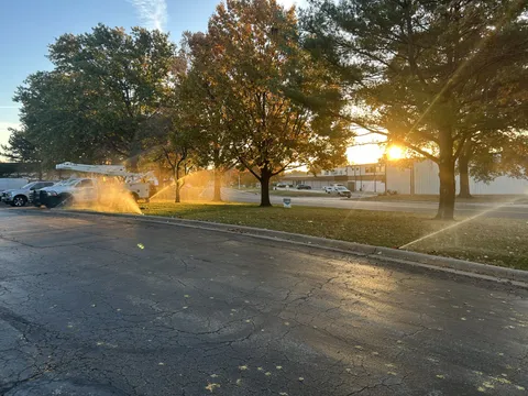 Professional irrigation system installation